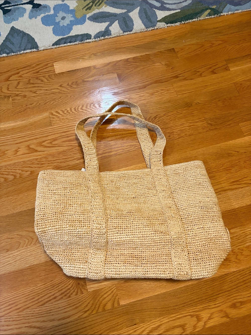 Anthropologie x Hat Attack Raffia Traveler Bag FLAWED NWT - Picture 7 of 13